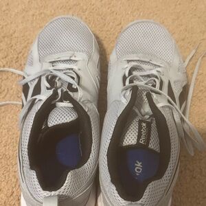 Reebok men’s supreme running sneaker Gray and black Sneakers. Worn once